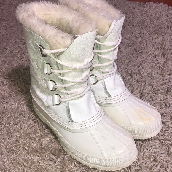 Vintage White Sorel polaris boots size 7 snow boots winter boots snowboarding​​ - Picture 3 of 12
